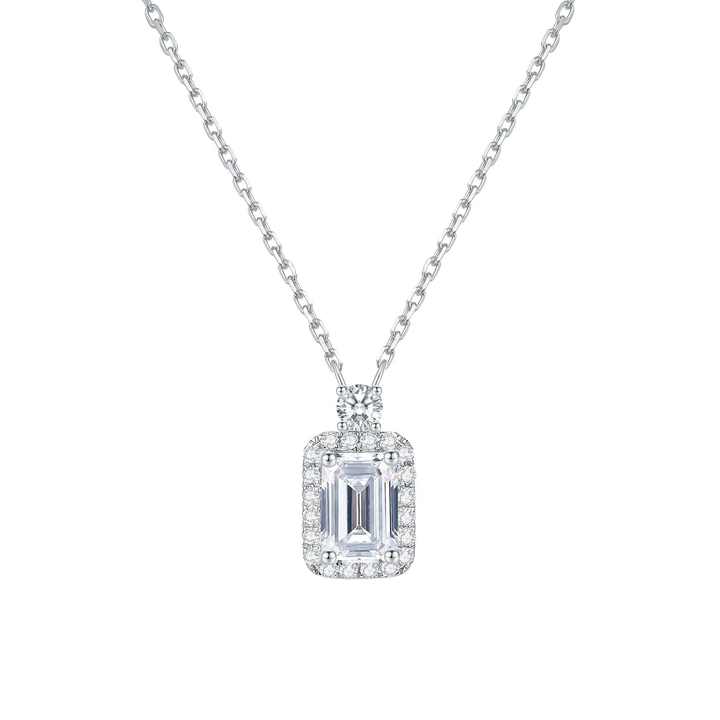 18K Gold Lab Grown Diamond Square Pendant Necklace - Future Jewelry