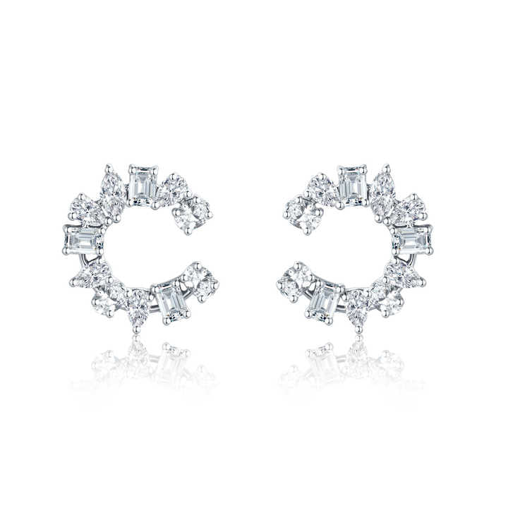 18K Gold Vintage Lab Grown Diamond Earrings for Women - Future Jewelry