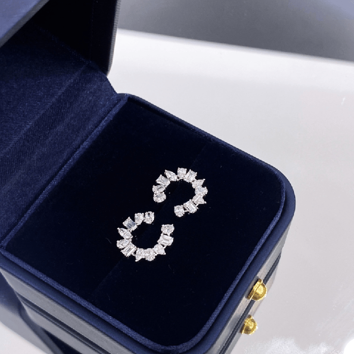 18K Gold Vintage Lab Grown Diamond Earrings for Women - Future Jewelry