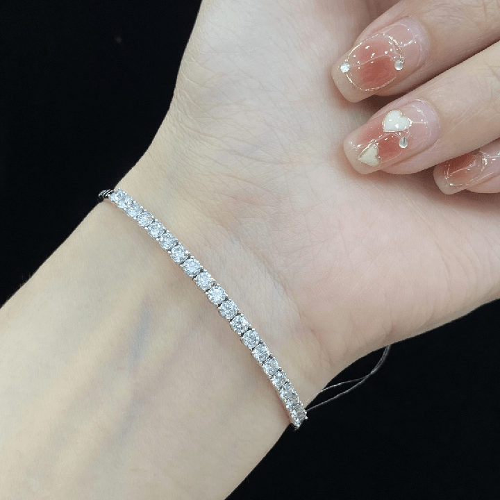 18K White Gold Lab Grown Diamond Tennis Bracelet - Future Jewelry
