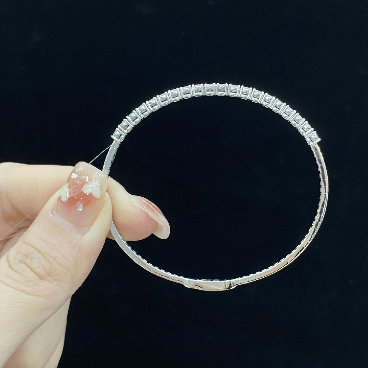 18K White Gold Lab Grown Diamond Tennis Bracelet - Future Jewelry