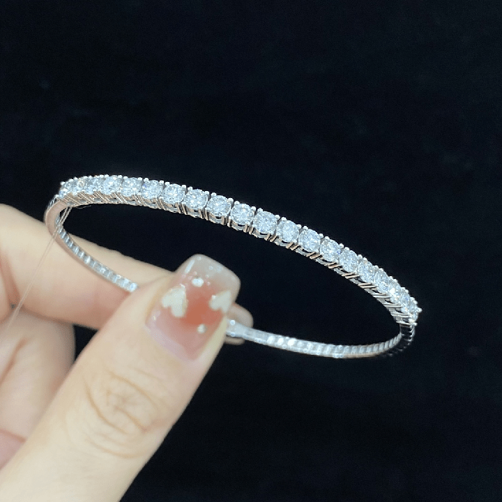 18K White Gold Lab Grown Diamond Tennis Bracelet - Future Jewelry