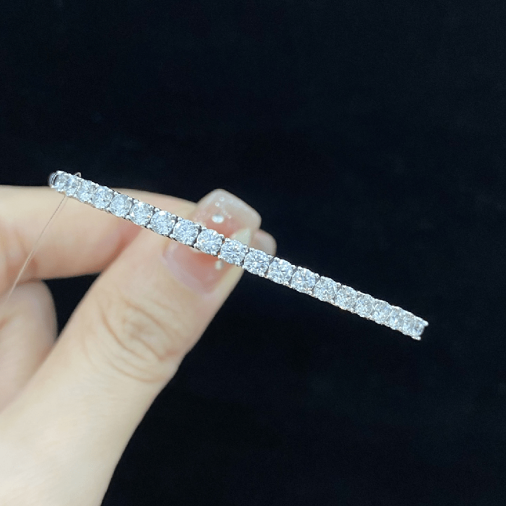 18K White Gold Lab Grown Diamond Tennis Bracelet - Future Jewelry