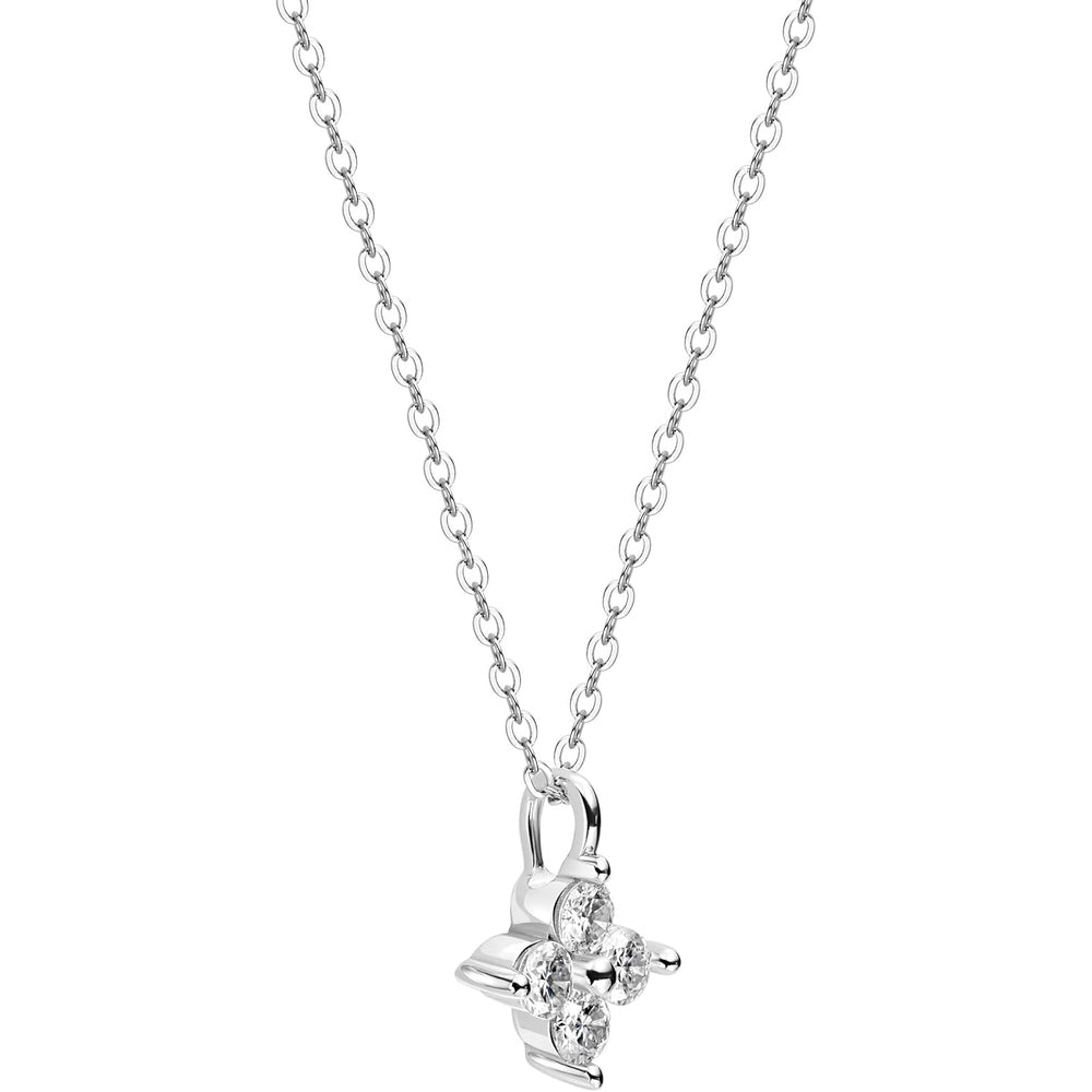 18K/14K White/Yellow Gold Silver Necklace With Lab Grown Diamond (D - E Color, Round Brilliant Shape, VS Clarity) in 16/18" Length, Gold Jewelry, Necklaces For Women, Gift For Her - Future Jewelry