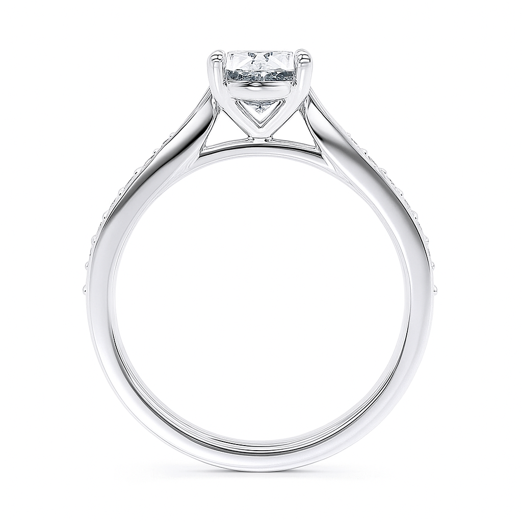 2.50 Carat Lab Grown Diamond Ring in 14K Yellow Gold