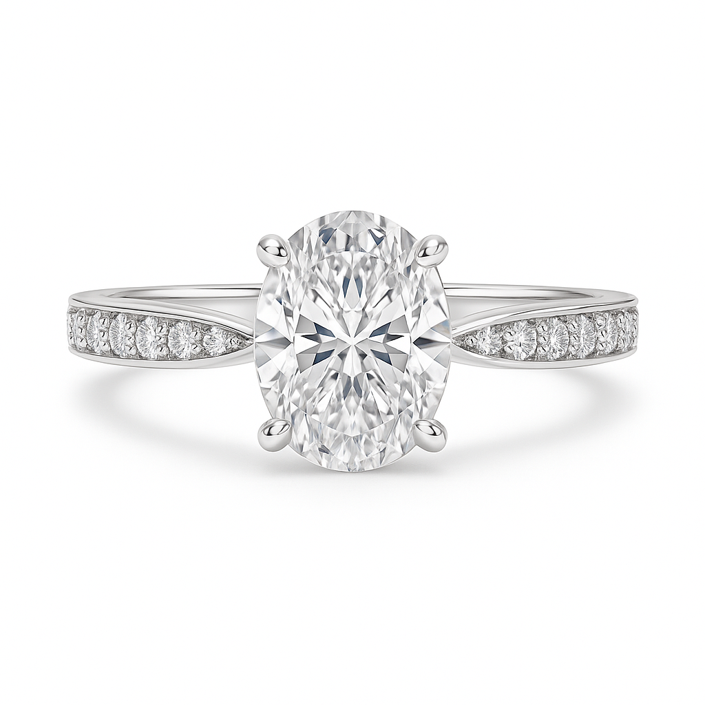 2.50 Carat Lab Grown Diamond Ring in 14K Yellow Gold