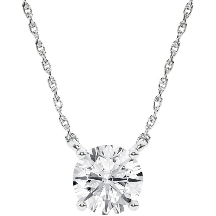 2 Carat Lab Grown Diamond Necklaces for Women | Solid 14K White Gold | GH VS SI Diamond Pendant | Ideal Gift for Her | Variety of Shapes to Choose From - Future Jewelry