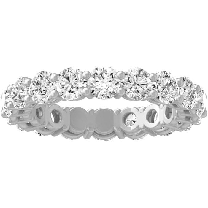 2 Carat to 5 Carat (CT. T.W.) Lab Grown Diamond Eternity Band Ring for Women |10K Yellow or White Gold Wedding Anniversary Band Ring - Future Jewelry
