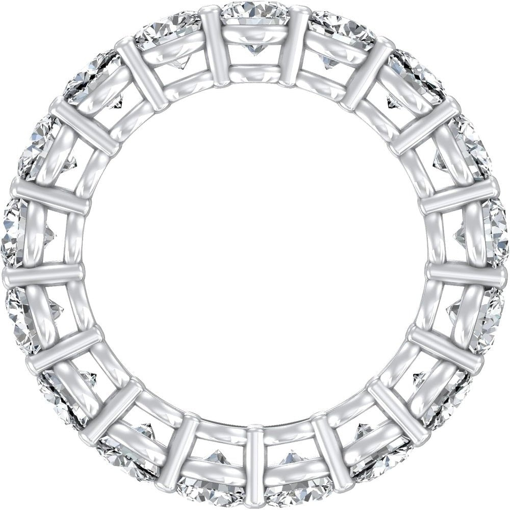 2 Carat to 5 Carat (CT. T.W.) Lab Grown Diamond Eternity Band Ring for Women |10K Yellow or White Gold Wedding Anniversary Band Ring - Future Jewelry