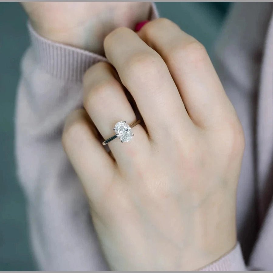 2.00 Carat Lab Grown Diamond Ring in 14K White Gold - Future Jewelry
