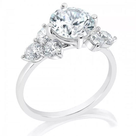 2.10 Carat Lab - Grown Diamond Engagement Ring in 14K White Gold - Future Jewelry