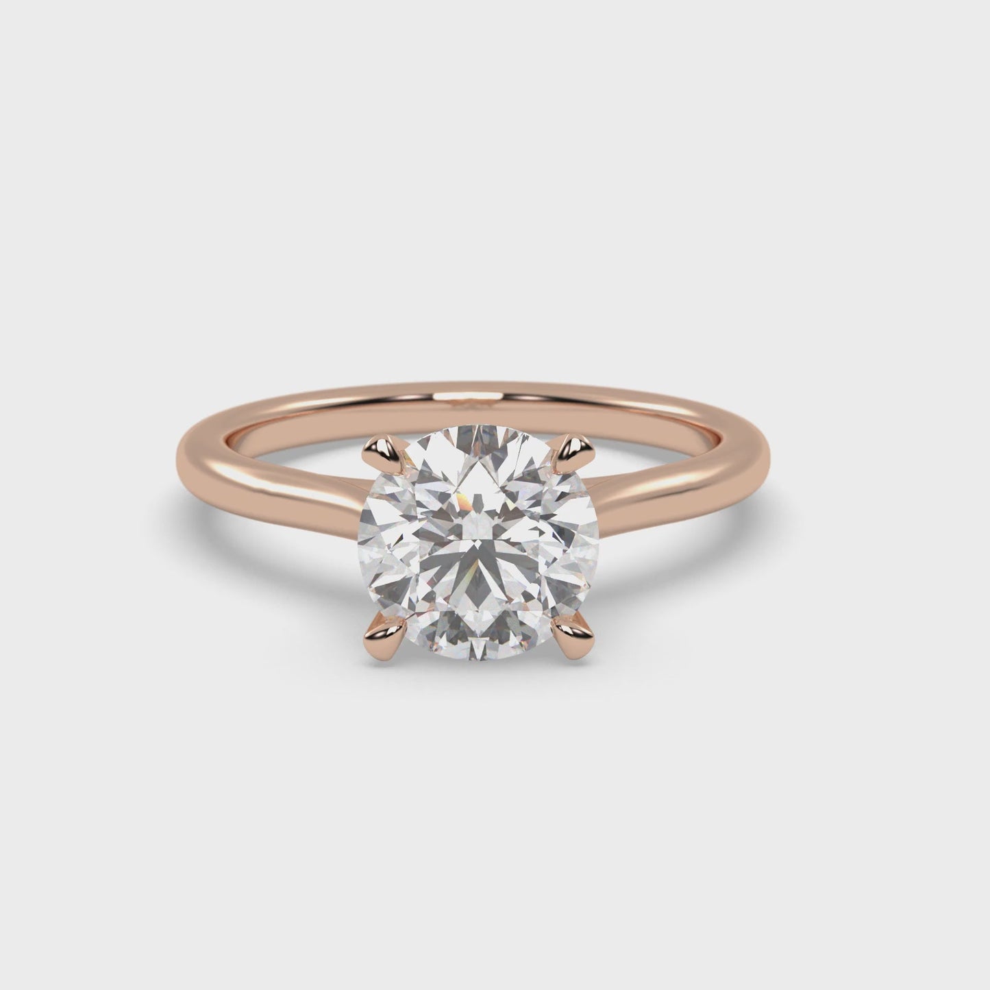 Lab Grown Diamond Solitaire Ring