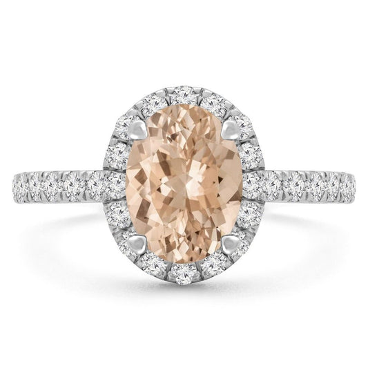 2.33 Carat Oval Pink Lab Grown Diamond Ring 18K Gold - Future Jewelry