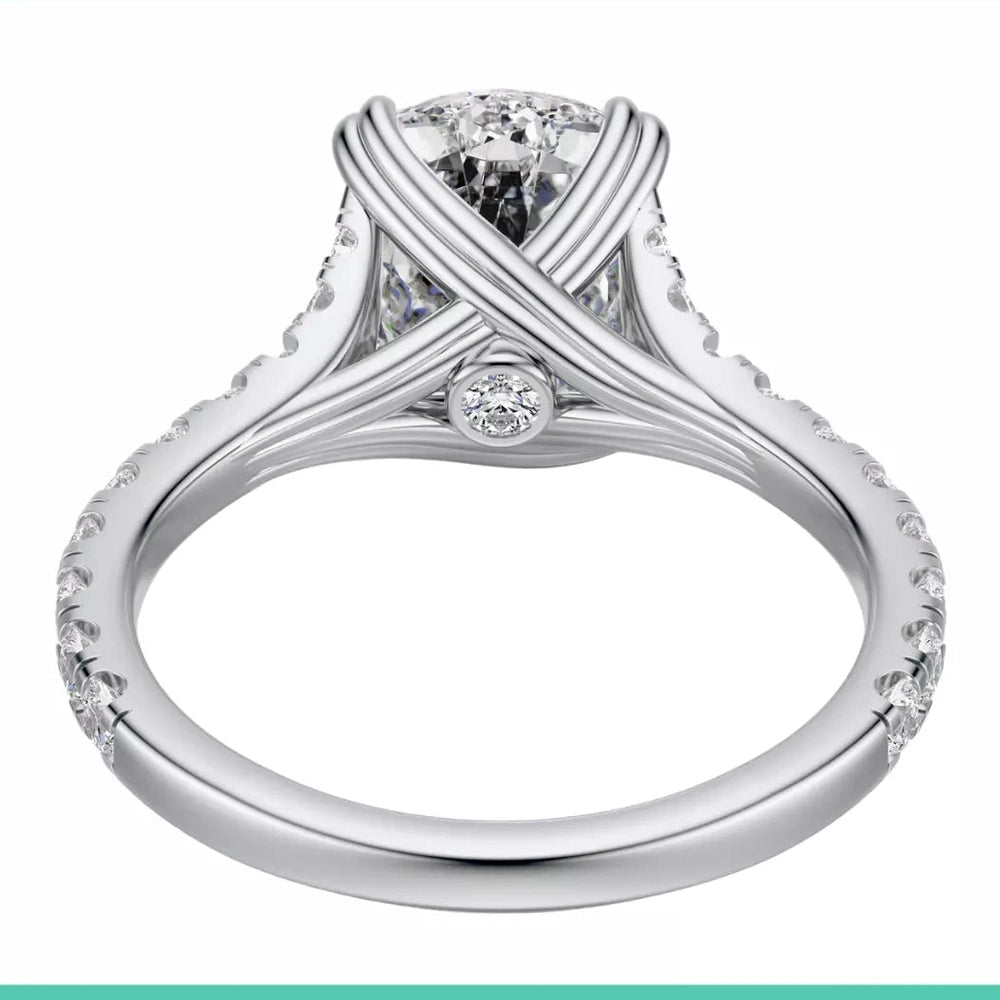 2.40 Carat Cushion Diamond Engagement Ring in Platinum - Future Jewelry