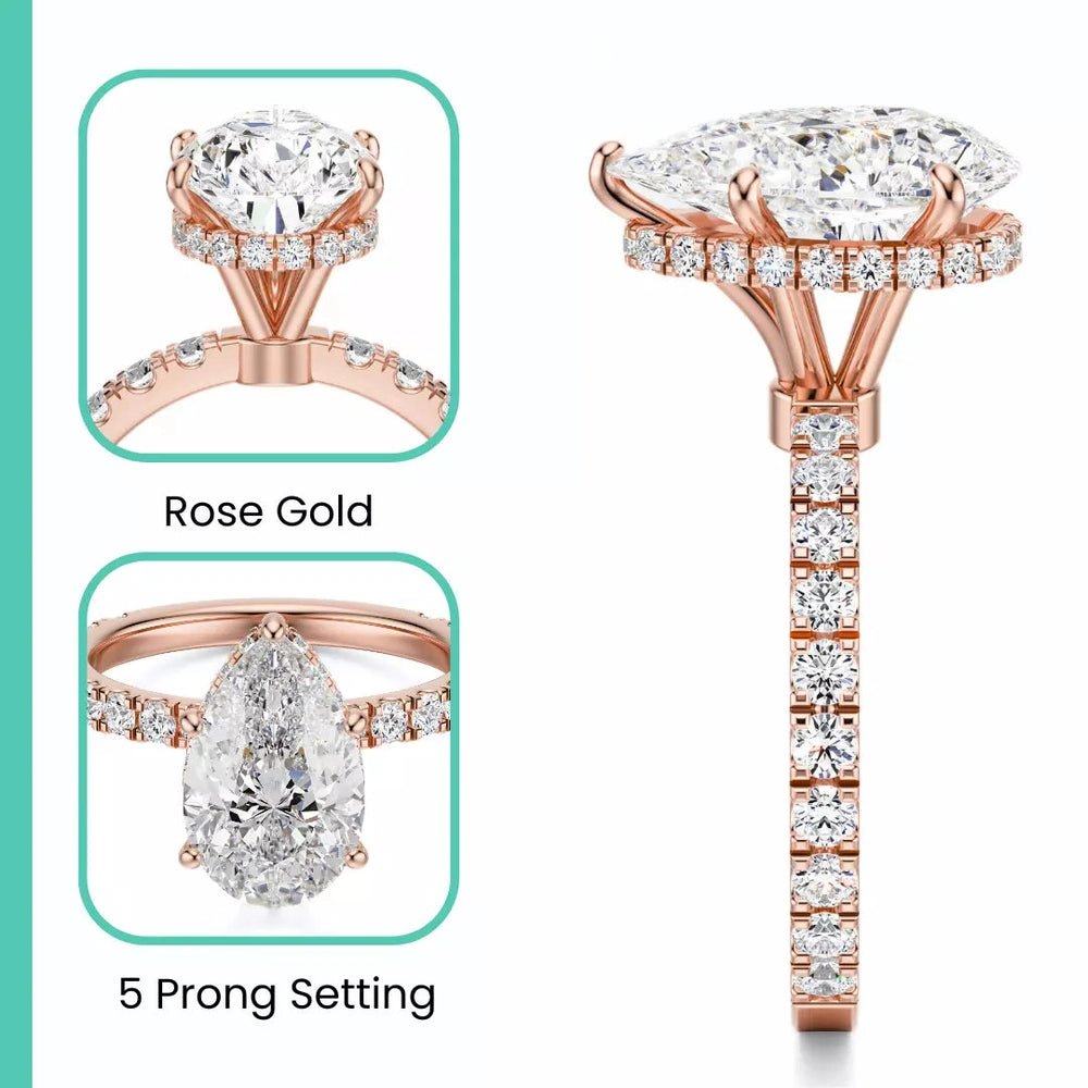 2.50 Carat Lab - Grown Diamond Engagement Ring in 14K Rose Gold - Future Jewelry