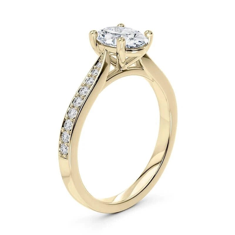 2.50 Carat Lab Grown Diamond Ring in 14K Yellow Gold - Future Jewelry