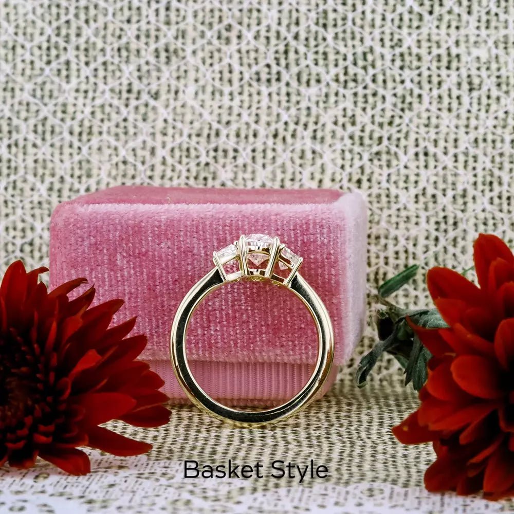 2.70 Ct Oval Cut IGI Lab Grown Diamond Engagement Ring 14K Yellow Gold - Future Jewelry