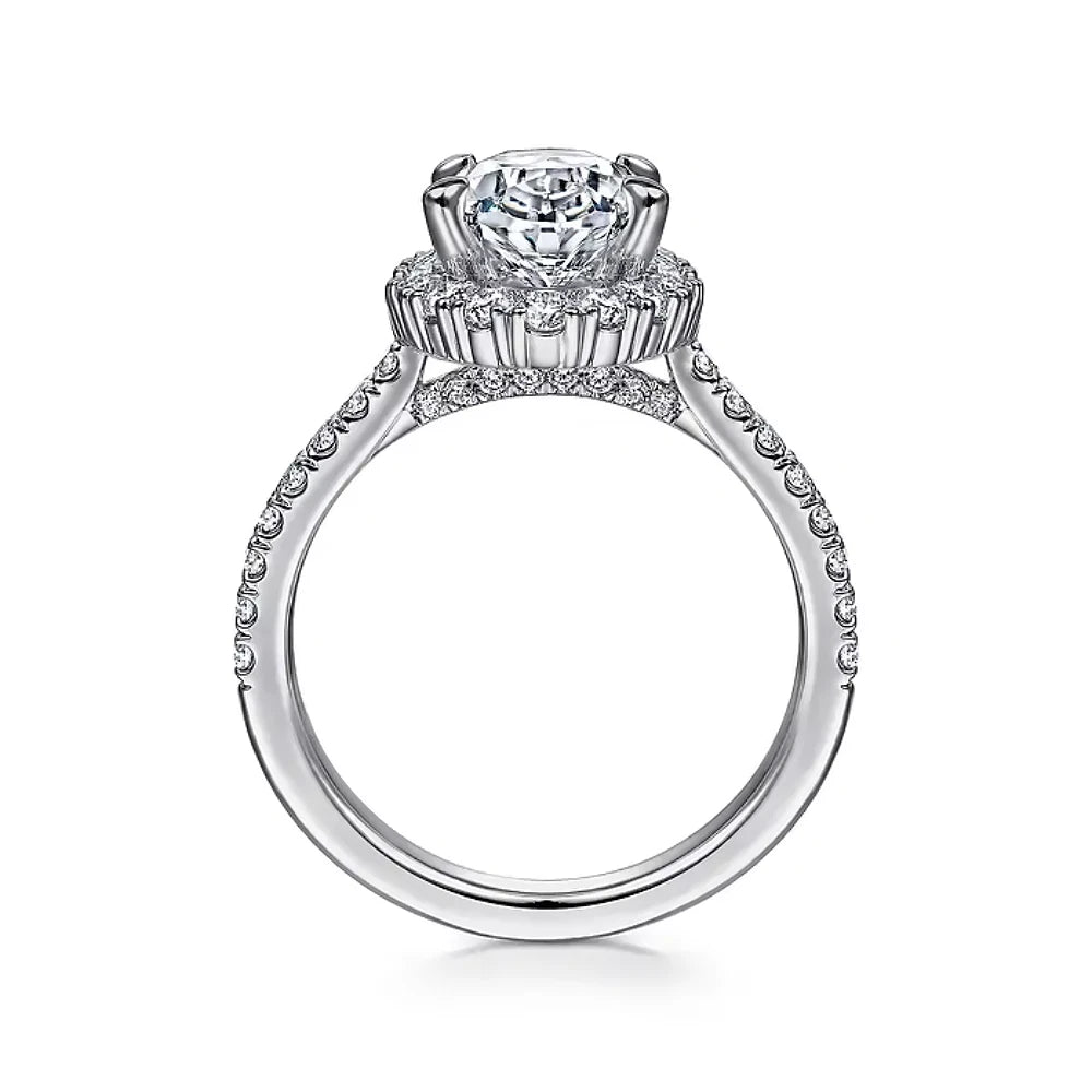 2.75 Carat Oval Lab Grown Diamond Ring IGI 14K White Gold - Future Jewelry