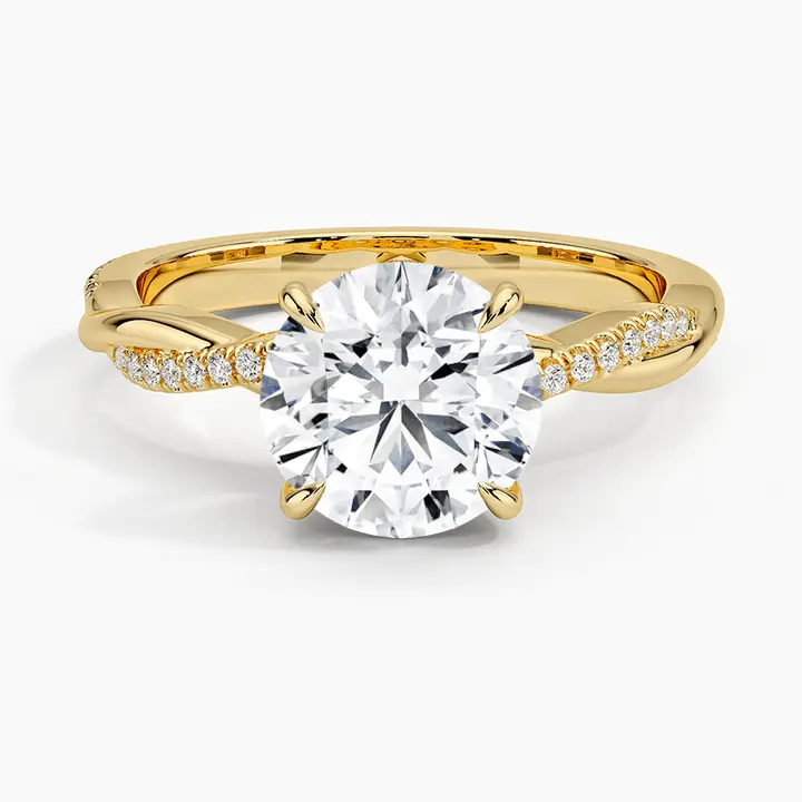 Classic Brilliance Round Diamond Engagement Ring In White Gold - Future Jewelry