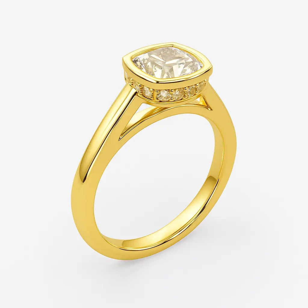 3 Carat Lab Grown Diamond - Presentation Box, Lab Grown Diamond Ring in 14K White Gold - Future Jewelry
