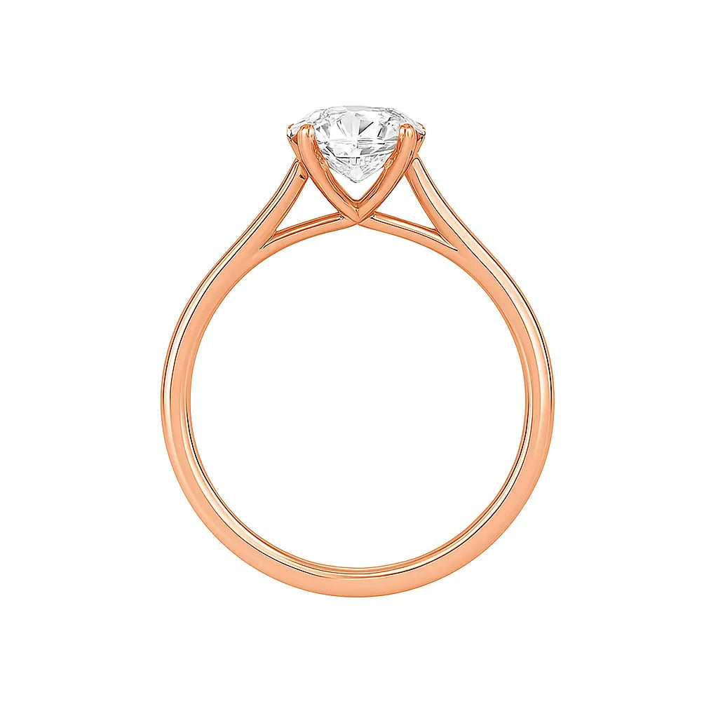 Lab Grown Diamond 3 Carat - Halo and Setting Detail of Lab Grown Diamond Ring in 14K White Gold - Future Jewelry