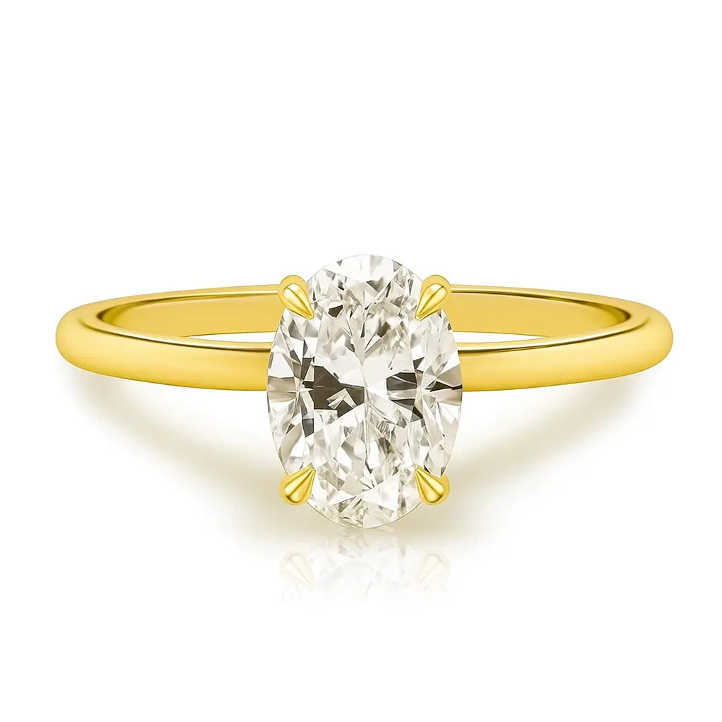 3 Carat Diamond Ring - Hero of Lab Grown Diamond Ring in 14K White Gold - Future Jewelry