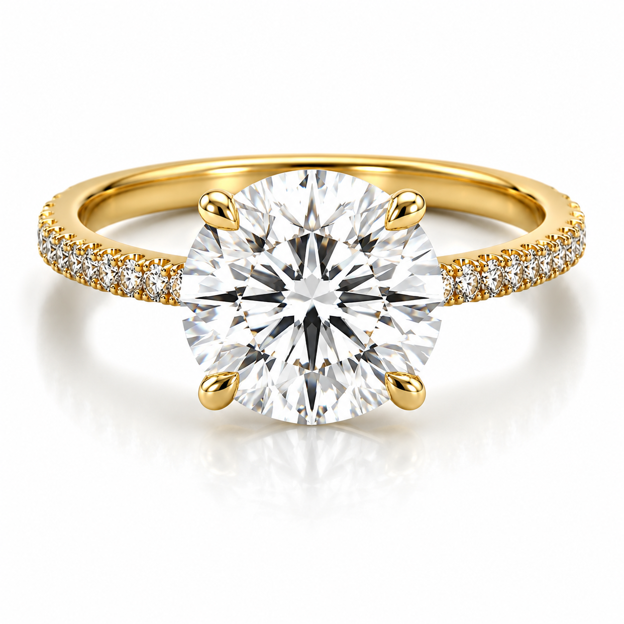 3 Carat Diamond Ring - Hero of Lab Grown Diamond Ring in 14K White Gold - Future Jewelry