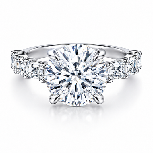3 Carat Diamond Ring - Hero of Lab Grown Diamond Ring in 14K White Gold - Future Jewelry