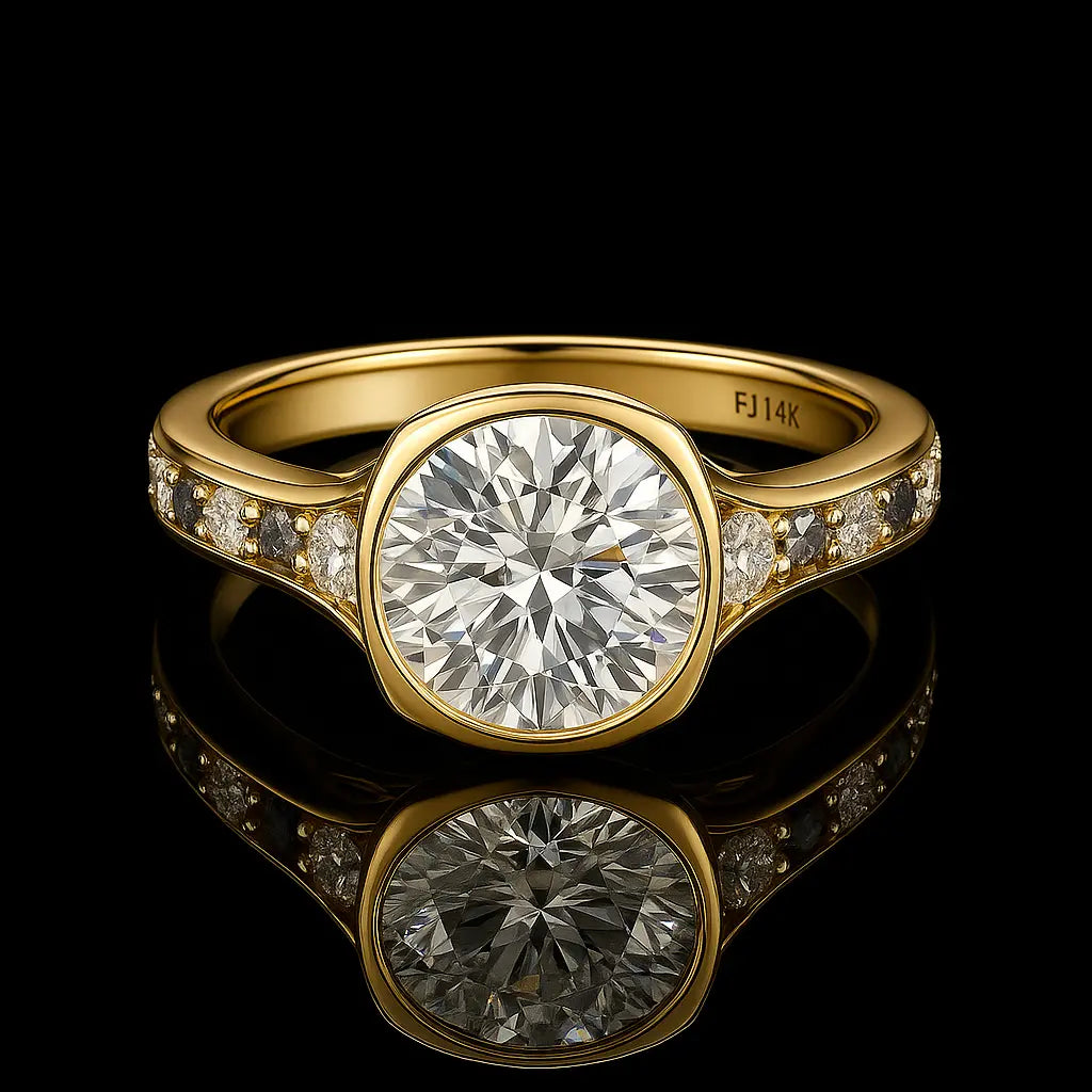 Lab Grown Diamonds 3 Carat - On Model Lifestyle, Lab Grown Diamond Ring in 14K White Gold - Future Jewelry