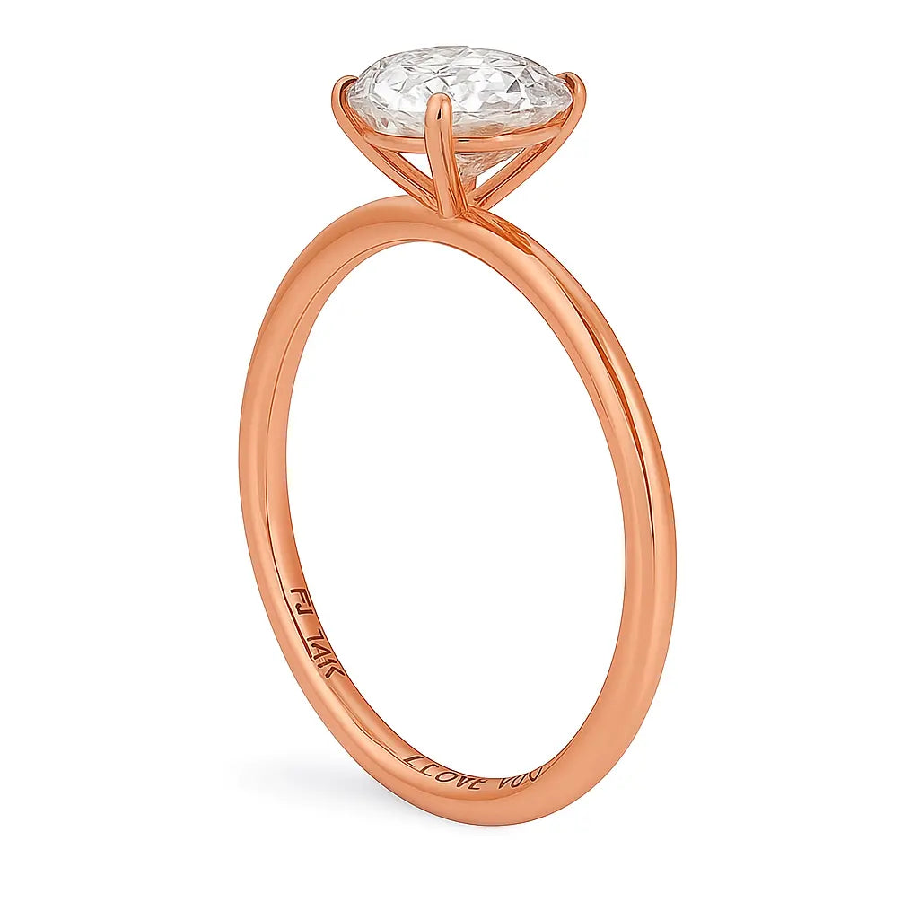 Lab Grown Diamonds 3 Carat - On Model Lifestyle, Lab Grown Diamond Ring in 14K White Gold - Future Jewelry