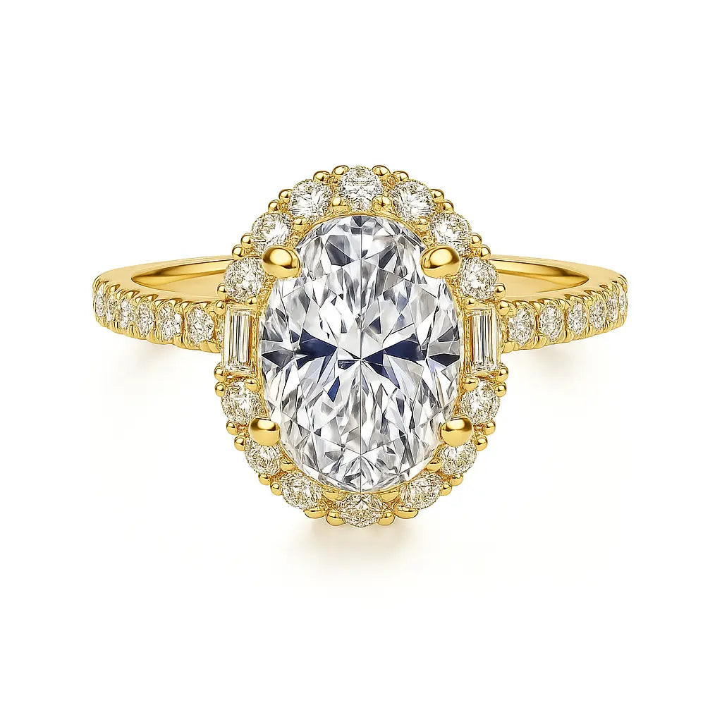 3 Carat Diamond Ring - Hero of Lab Grown Diamond Ring in 18K White Gold - Future Jewelry