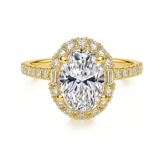 3 Carat Diamond Ring - Hero of Lab Grown Diamond Ring in 18K White Gold - Future Jewelry
