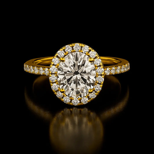 3 Carat Diamond Ring - Hero of Lab Grown Diamond Ring in 18K Yellow Gold - Future Jewelry