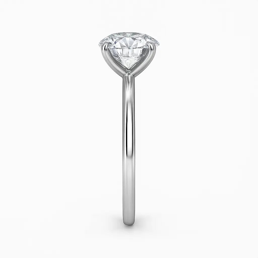 3 Carat Diamond Ring - Worn on Hand, Lab Grown Diamond Ring in 18K Yellow Gold - Future Jewelry