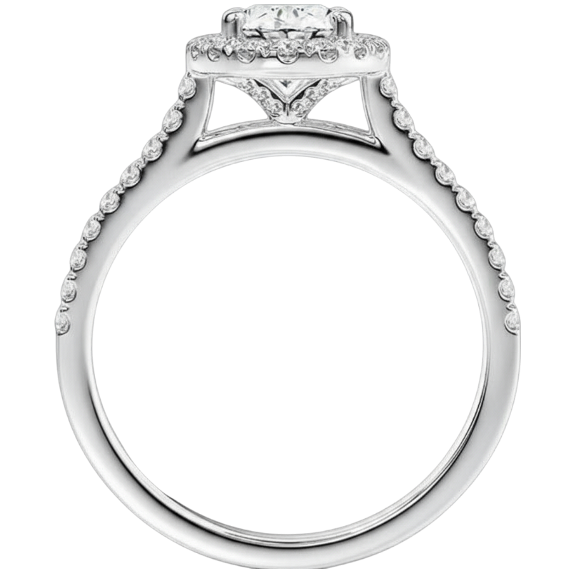 3 Carat Lab Grown Diamond Ring in 14K white Gold made by Future Jewelry