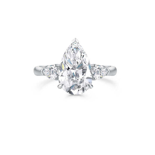3 Carat Lab Grown Diamond Engagement Ring 18K Gold - Future Jewelry