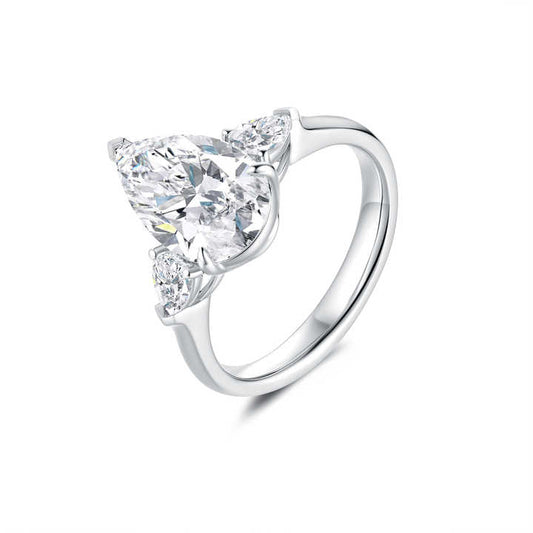 3 Carat Lab Grown Diamond Engagement Ring 18K Gold - Future Jewelry