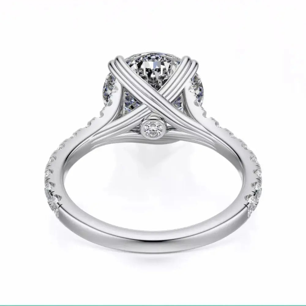 3 Carat Lab - Grown Diamond Engagement Ring in 14K White Gold - Future Jewelry