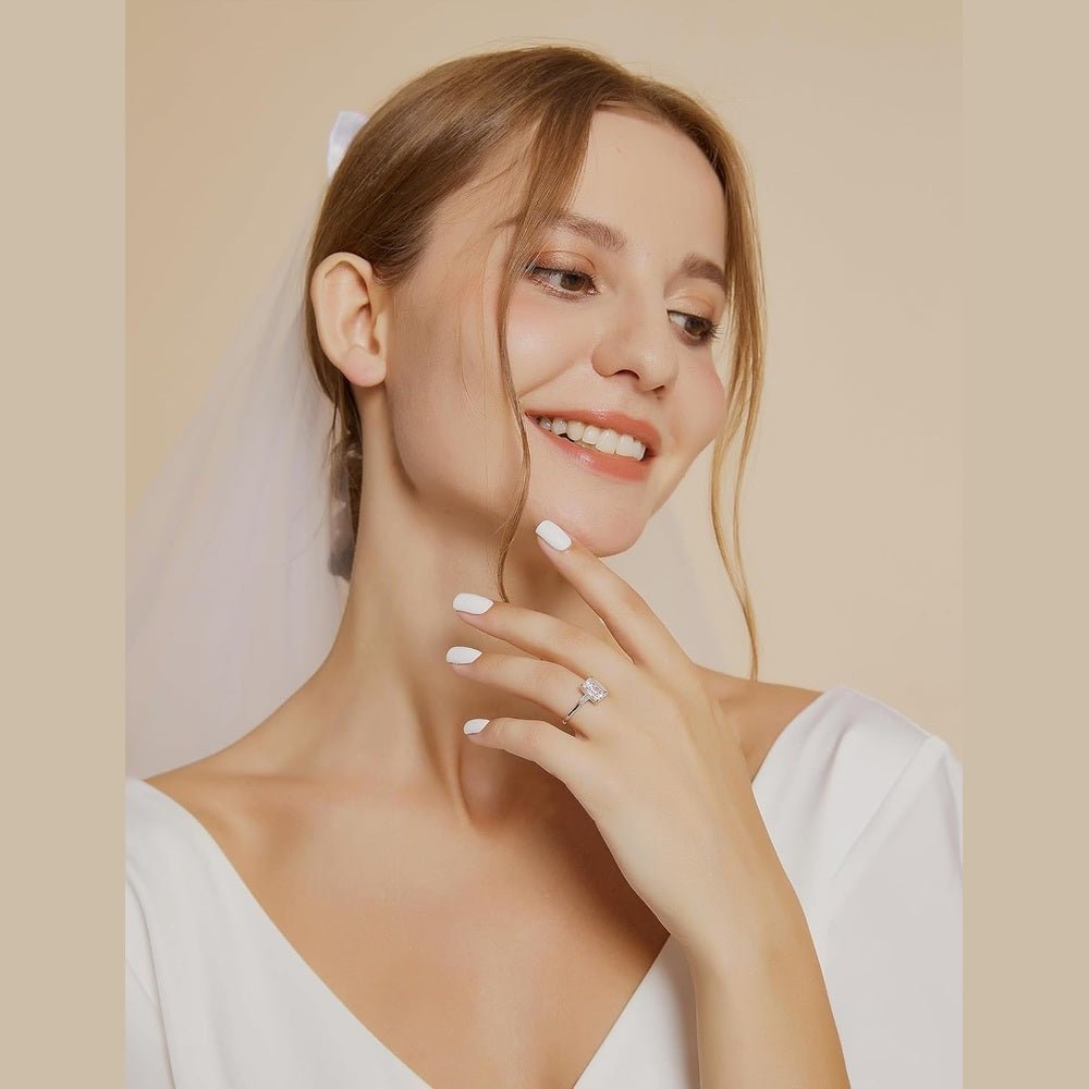 3 Carat Lab Grown Diamond Engagement Ring in Silver - Future Jewelry