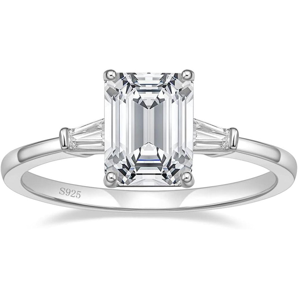 3 Carat Lab Grown Diamond Engagement Ring in Silver - Future Jewelry