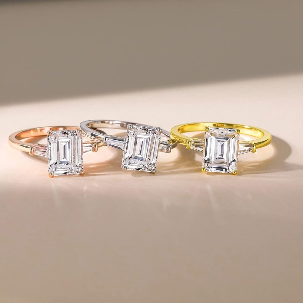 3 Carat Lab Grown Diamond Engagement Ring in Silver - Future Jewelry