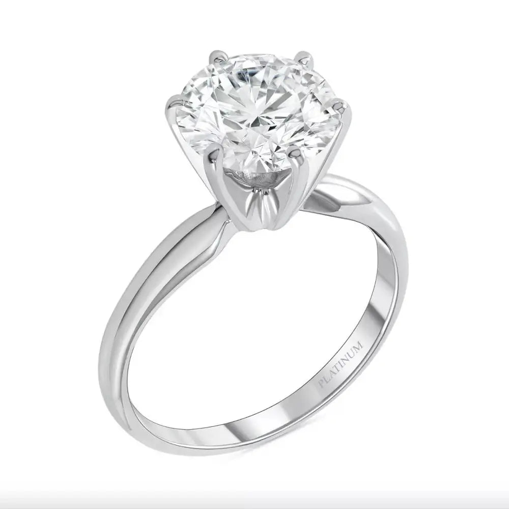 3 Carat Lab Grown Diamond Ring in Platinum or White Gold - Future Jewelry
