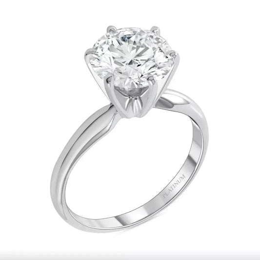 3 Carat Lab Grown Diamond Ring in Platinum or White Gold - Future Jewelry