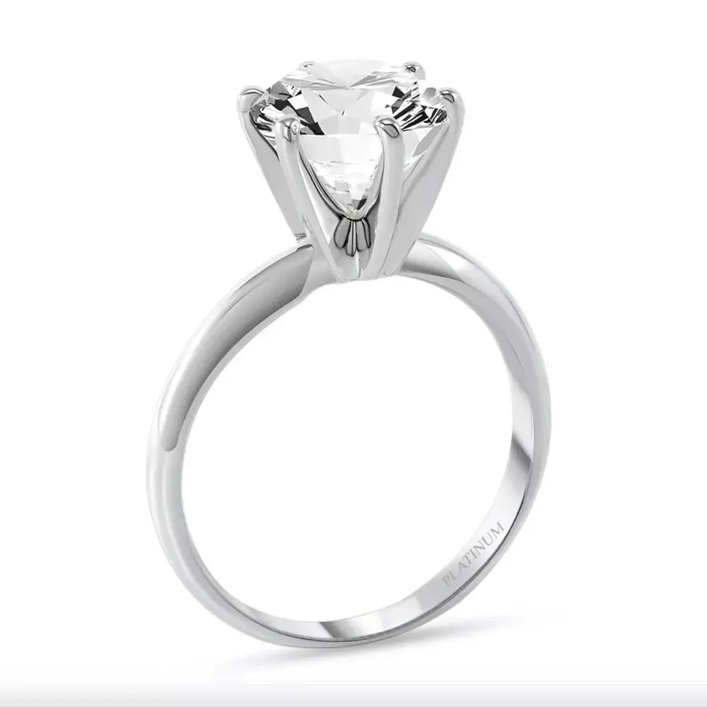 3 Carat Lab Grown Diamond Ring in Platinum or White Gold - Future Jewelry