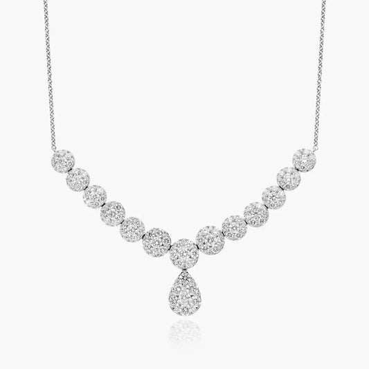 3 Carat Mirage Lab Grown Diamond Necklace in 14K White Gold - Future Jewelry