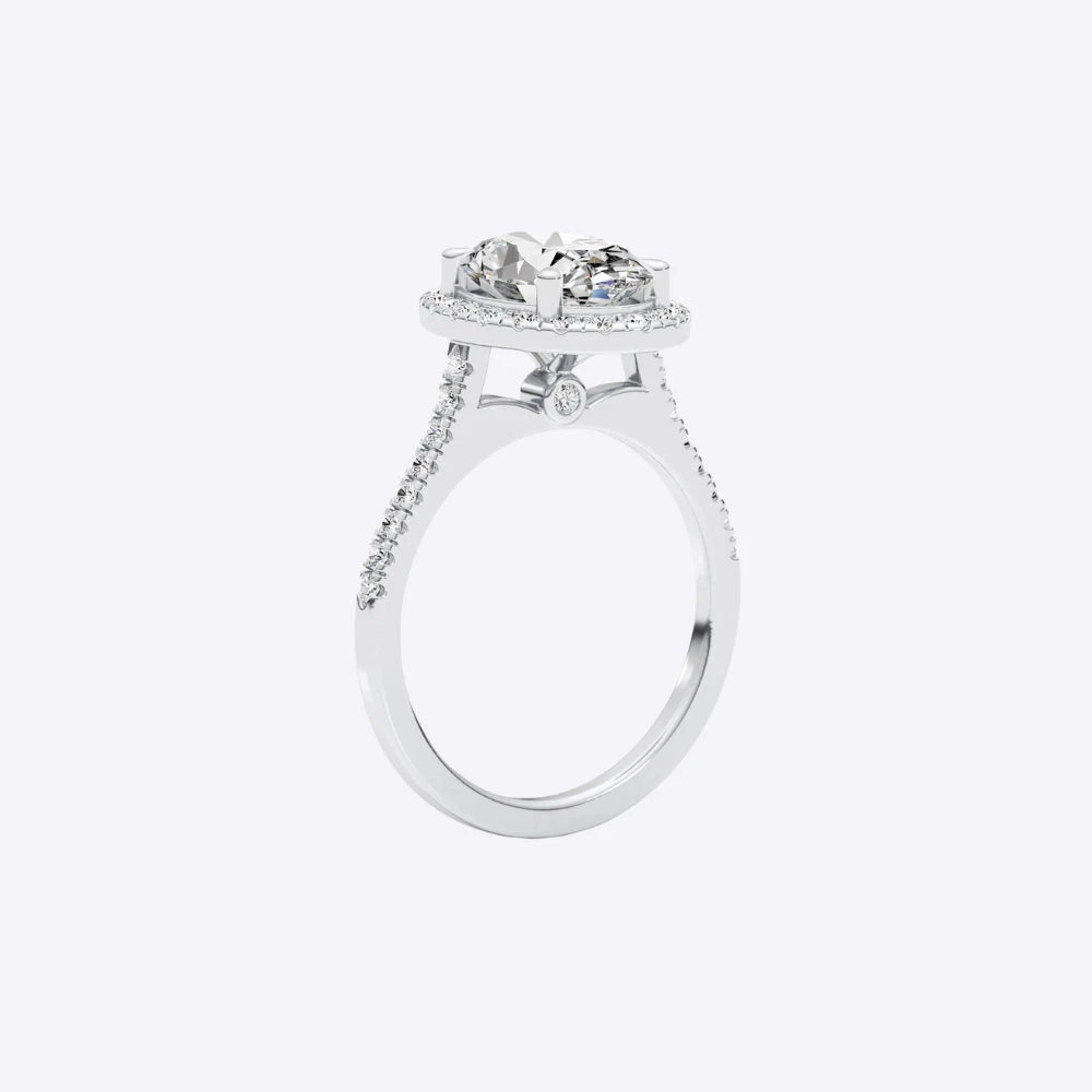 3.30 Carat Lab Grown Diamond Ring in 18K White Gold - Future Jewelry
