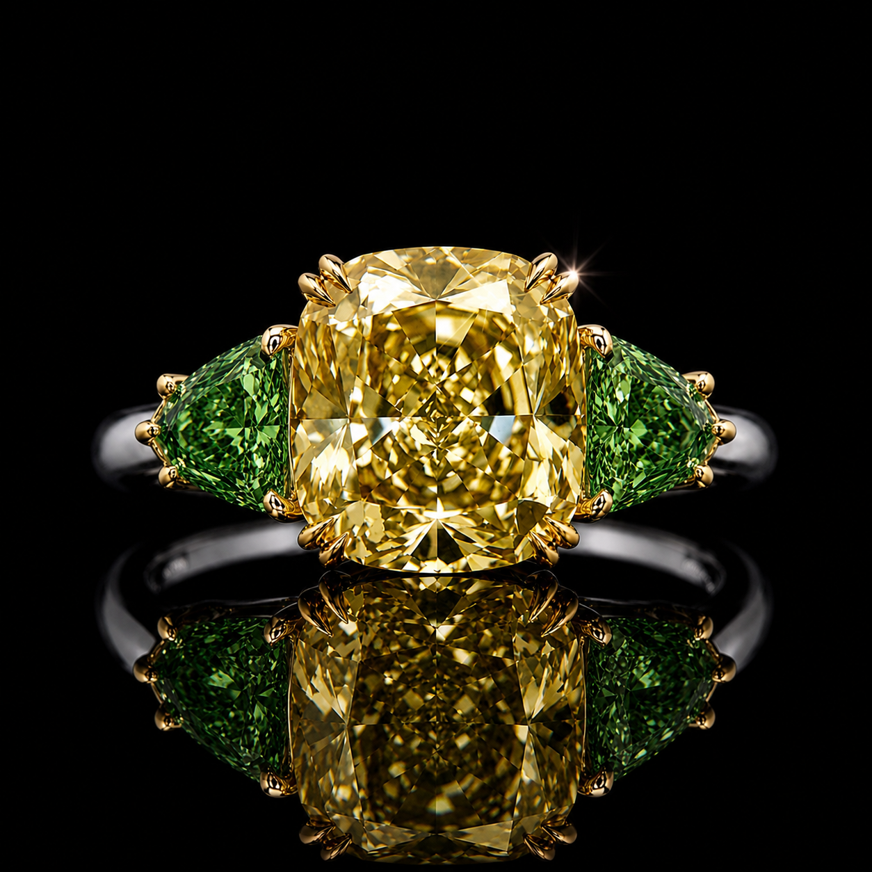 The Olympus Rainbow Sovereign Ring – Rare Rainbow LG Diamond Collector Ring – 1 of 150 Ever Made