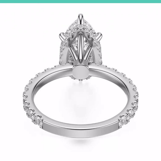 3.80 Carat Lab - Grown Diamond Engagement Ring in 14K White Gold - Future Jewelry