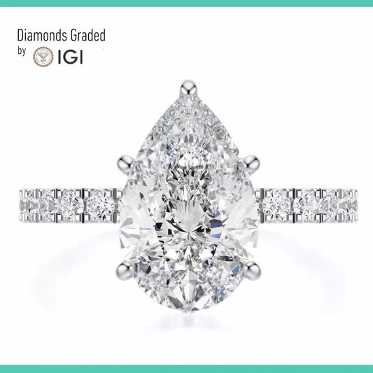 3.80 Carat Lab - Grown Diamond Engagement Ring in Platinum - Future Jewelry