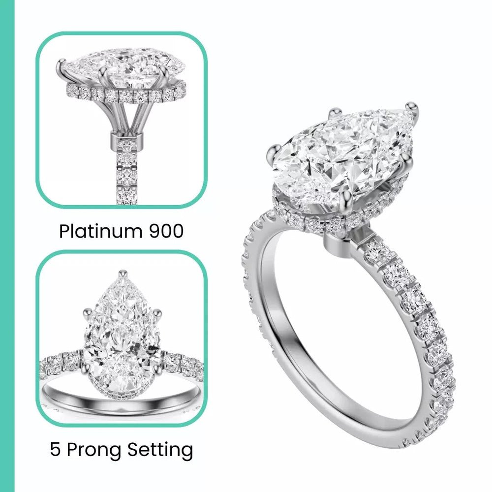 3.80 Carat Lab - Grown Diamond Engagement Ring in Platinum - Future Jewelry